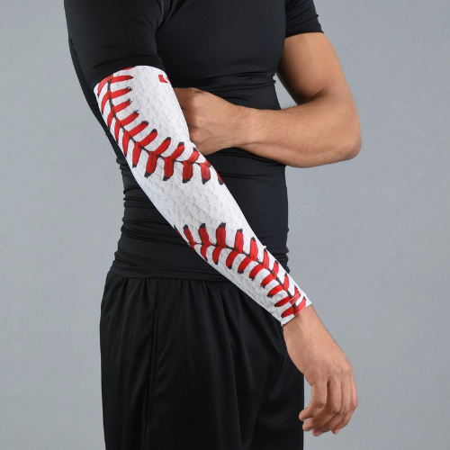 Baseball Lace White leather Arm Sleeve